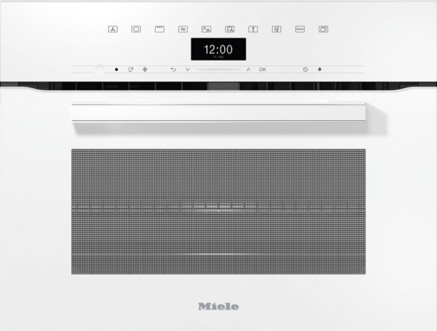 Встраиваемый духовой шкаф с СВЧ Miele H7440BM, белый